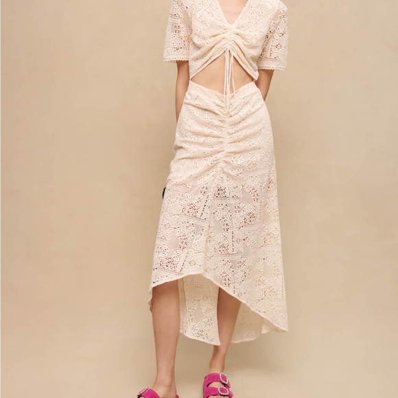 Maje Ridora Crochet Cut Out Dress SZ 42 NWT - Picture 1 of 6